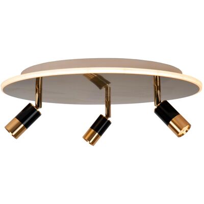 Lucide JUBEL - Plafonnier - 48 cm - LED Dimmable - Or Mat - Publicité Lucide JUBEL - Plafonnier - 48 cm - LED Dimmable - Or Mat - Publicité