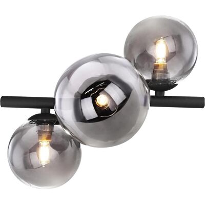 Plafonnier Globo Lighting Riha Métal Noir G9 - 3 Ampoules - Publicité Plafonnier Globo Lighting Riha Métal Noir G9 - 3 Ampoules - Publicité