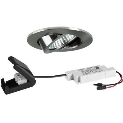 Projecteur encastré LED Brumberg - Dimmable avec coupe de phase - Nickel - Publicité Projecteur encastré LED Brumberg - Dimmable avec coupe de phase - Nickel - Publicité