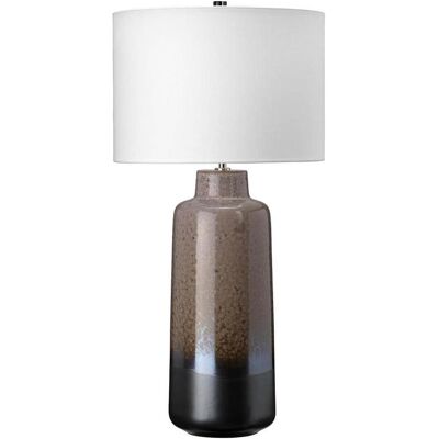 Elstead Lighting, Lampe de table, Maryland lampe de table E27 marron clair et blanc graphite mat, Made in UK (E27) - Publicité Elstead Lighting, Lampe de table, Maryland lampe de table E27 marron clair et blanc graphite mat, Made in UK (E27) - Publicité