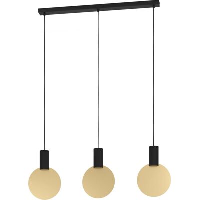 Suspension EGLO SARONA - GU10, Noir/Or, 3x4.5W, 910x50mm - Publicité Suspension EGLO SARONA - GU10, Noir/Or, 3x4.5W, 910x50mm - Publicité