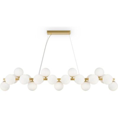 Lustre suspendu moderne à barre de 25 lumières Dallas de Maytoni - Lampe de plafond - Publicité Lustre suspendu moderne à barre de 25 lumières Dallas de Maytoni - Lampe de plafond - Publicité