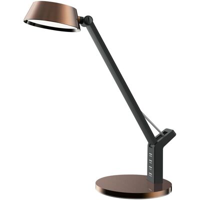 Lampe de bureau LED Glow Hansa - Dimmable, Cuivre, 480 lm - Publicité Lampe de bureau LED Glow Hansa - Dimmable, Cuivre, 480 lm - Publicité