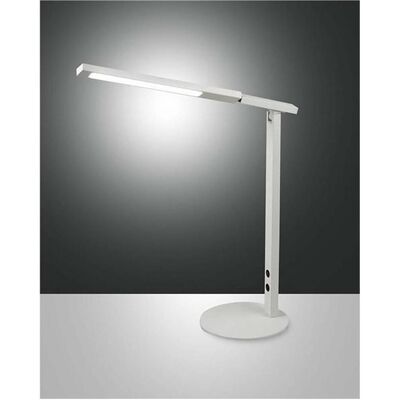 Fabas Luce 3550-30-102 Lampe de bureau LED - Blanc, Réglable - Publicité Fabas Luce 3550-30-102 Lampe de bureau LED - Blanc, Réglable - Publicité