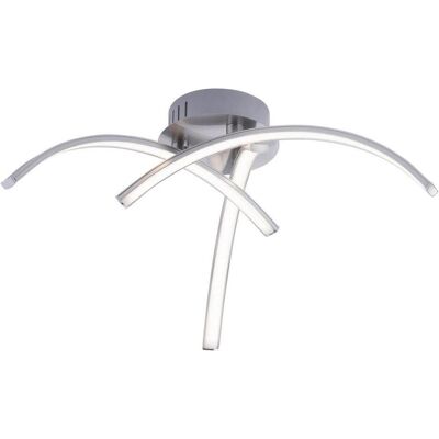 Leuchten Direkt VALERIE Lampe de Plafond LED Moderne - 3 Bras Argenté - Publicité Leuchten Direkt VALERIE Lampe de Plafond LED Moderne - 3 Bras Argenté - Publicité