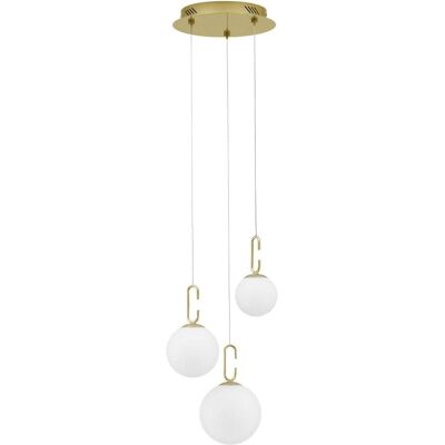 Nova Luce HOOK Or satiné LED Suspension - Suspension - Publicité Nova Luce HOOK Or satiné LED Suspension - Suspension - Publicité