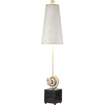 Lampe de table blanche Swirl de Flambeau - Lampe de table - Publicité Lampe de table blanche Swirl de Flambeau - Lampe de table - Publicité
