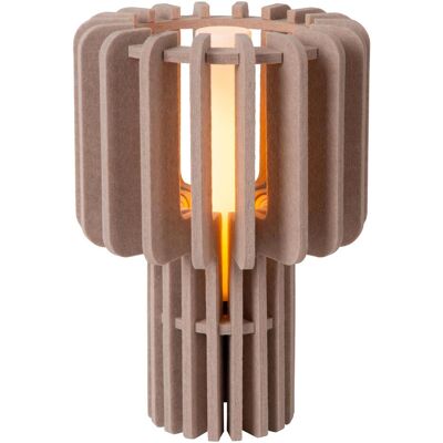 Lucide Rollo Taupe - Lampe de Table - Publicité Lucide Rollo Taupe - Lampe de Table - Publicité