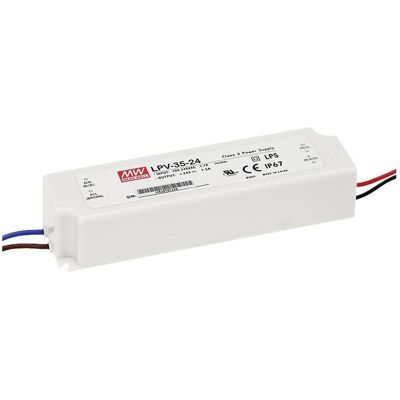 MeanWell, Éclairage : accessoires, MEAN WELL LPV-35-5 LED-Trafo Konstantspannung 25 W 0 - 5 A 5 V/DC nicht dimmbar - Publicité MeanWell, Éclairage : accessoires, MEAN WELL LPV-35-5 LED-Trafo Konstantspannung 25 W 0 - 5 A 5 V/DC nicht dimmbar - Publicité