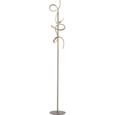 Leuchten Direkt Lampe sur pied Curls - 2 flammes, Ø 22cm, Or - Publicité Leuchten Direkt Lampe sur pied Curls - 2 flammes, Ø 22cm, Or - Publicité