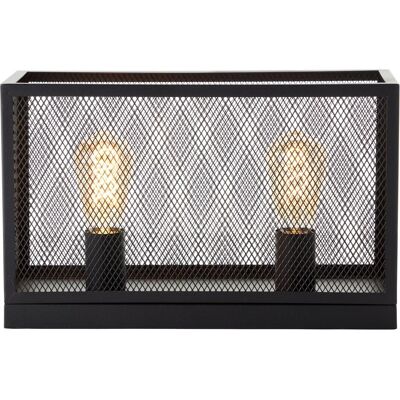 BRILLIANT Lampe de table Maze Industrielle - 2 flammes - 25cm - Publicité BRILLIANT Lampe de table Maze Industrielle - 2 flammes - 25cm - Publicité