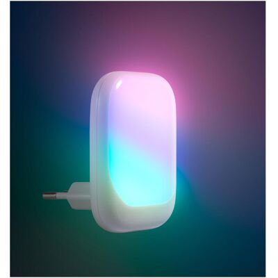 Fuj:tech Lampe de Nuit Compact Lumina RGB - Capteur Crépuscule - Publicité Fuj:tech Lampe de Nuit Compact Lumina RGB - Capteur Crépuscule - Publicité