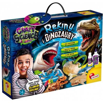 Lisciani Marque Crazy Science Ensemble de Requins et Dinosaures - Kit Éducatif - Publicité Lisciani Marque Crazy Science Ensemble de Requins et Dinosaures - Kit Éducatif - Publicité