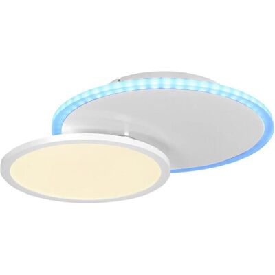 Leuchten Direkt Arenda plafonnier LED à 2 ampoules - Lampe de plafond - Publicité Leuchten Direkt Arenda plafonnier LED à 2 ampoules - Lampe de plafond - Publicité