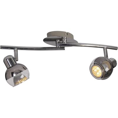 Naeve Boccia Lampe Murale/Plafonnier LED - Chrome Moderne - Publicité Naeve Boccia Lampe Murale/Plafonnier LED - Chrome Moderne - Publicité