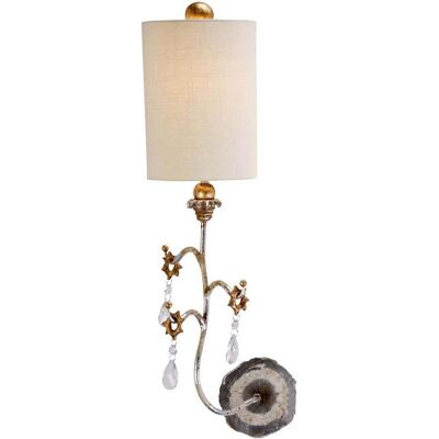 Elstead Lighting Lampe Murale Tivoli Argent et Crème - Applique - Publicité Elstead Lighting Lampe Murale Tivoli Argent et Crème - Applique - Publicité