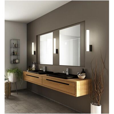 Applique murale LED Helestra Loom - Noir - 30cm - Éclairage salle de bain - Publicité Applique murale LED Helestra Loom - Noir - 30cm - Éclairage salle de bain - Publicité