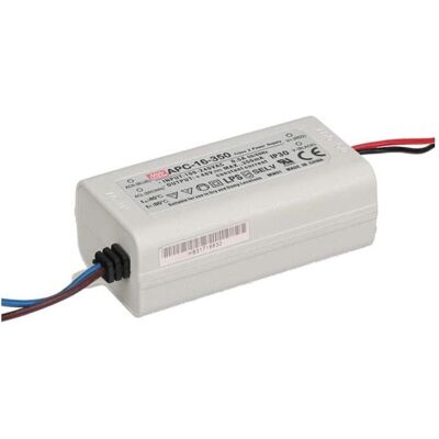 MeanWell, Éclairage : accessoires, DISTRIBUTEURS DE DEL - COURANT CONSTANT - 1 SORTIE - 350 mA - 16 W - Publicité MeanWell, Éclairage : accessoires, DISTRIBUTEURS DE DEL - COURANT CONSTANT - 1 SORTIE - 350 mA - 16 W - Publicité