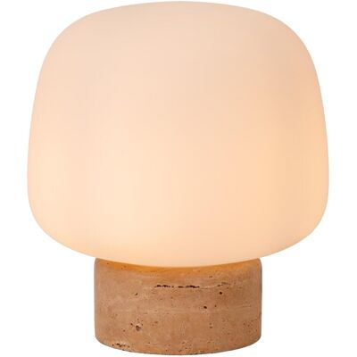 Lucide Anston Lampe de Table en Verre Opale - Style Organique Moderne - Publicité Lucide Anston Lampe de Table en Verre Opale - Style Organique Moderne - Publicité