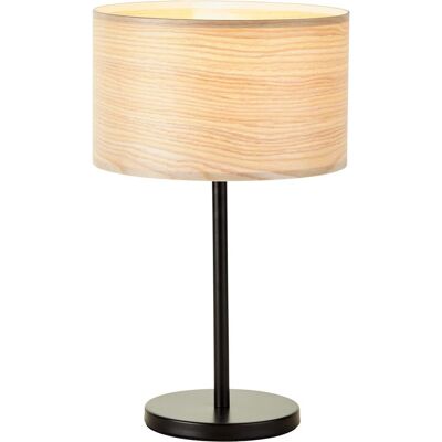 Lampe de Table Romm en Bois BRILLIANT - E27 52W - Noir - Publicité Lampe de Table Romm en Bois BRILLIANT - E27 52W - Noir - Publicité
