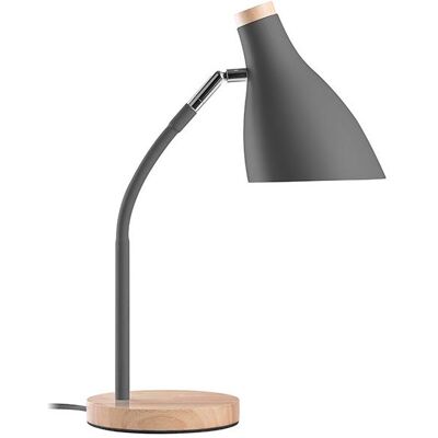 Lampe de bureau en acier gris Tracer - Scandinave 40W - Publicité Lampe de bureau en acier gris Tracer - Scandinave 40W - Publicité