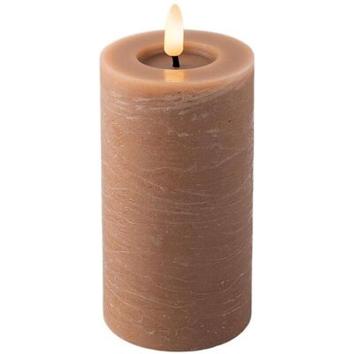 Lumineo, Bougie à LED, Bougie LED cire marron clair/blanc chaud 15cm (1x) - Publicité Lumineo, Bougie à LED, Bougie LED cire marron clair/blanc chaud 15cm (1x) - Publicité