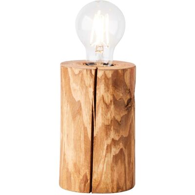 Lampe de Table Brilliant Teintée Pin - Bois, E27, 25W - Publicité Lampe de Table Brilliant Teintée Pin - Bois, E27, 25W - Publicité
