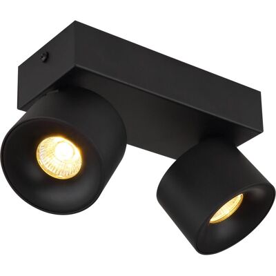 Projecteur LED de plafond GLOBO LIGHTING RAE - 2 lampes, noir, Ø 7.2cm - Publicité Projecteur LED de plafond GLOBO LIGHTING RAE - 2 lampes, noir, Ø 7.2cm - Publicité