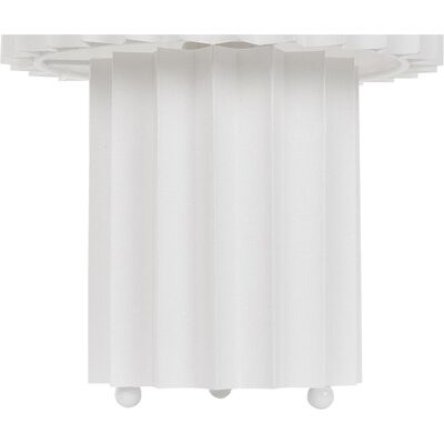 Lampe de table Beliani en lin blanc Support en tissu abat-jour en forme de tambour 40 cm Style moderne salon chambre - Publicité Lampe de table Beliani en lin blanc Support en tissu abat-jour en forme de tambour 40 cm Style moderne salon chambre - Publicité