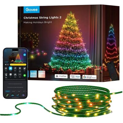 Govee Guirlande Lumineuse de Noël 20M - LED RGB - Intérieur/Extérieur - Publicité Govee Guirlande Lumineuse de Noël 20M - LED RGB - Intérieur/Extérieur - Publicité