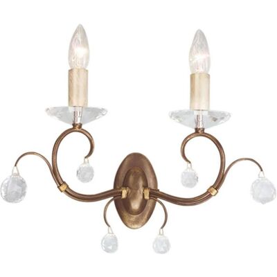 Elstead Lighting Elstead Lunetta 2 Applique Murale - Patine Bronze - Applique Murale - Publicité Elstead Lighting Elstead Lunetta 2 Applique Murale - Patine Bronze - Applique Murale - Publicité