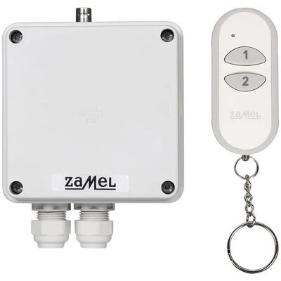 Kit de Contrôle d’Éclairage Sans Fil Zamel RWS-311J/Z - Télécommande 2 Canaux + Interrupteur 1 Canal - Publicité Kit de Contrôle d’Éclairage Sans Fil Zamel RWS-311J/Z - Télécommande 2 Canaux + Interrupteur 1 Canal - Publicité