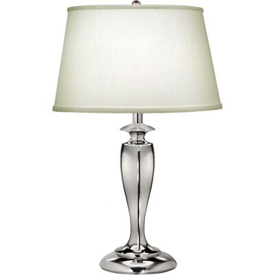 Lampe de table Elstead Lighting Stuyvesant - Design moderne E27 Nickel - Publicité Lampe de table Elstead Lighting Stuyvesant - Design moderne E27 Nickel - Publicité