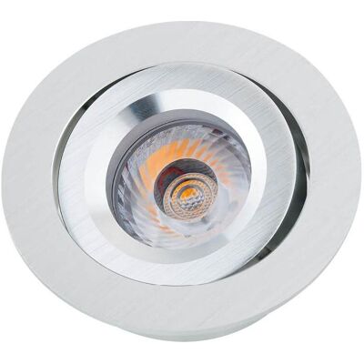 Sigor, Plafonnier, 5423501LEDSpray encastré Ra90, 7W 2700K, alu brossé 230V, Abstr 36, orientable, dim (440 lm) - Publicité Sigor, Plafonnier, 5423501LEDSpray encastré Ra90, 7W 2700K, alu brossé 230V, Abstr 36, orientable, dim (440 lm) - Publicité