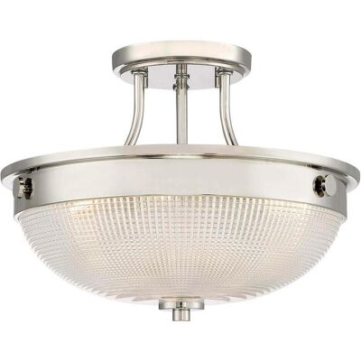 Elstead Lighting QZ/MANTLE/SF IS Luminaire Semi-Flush Mantle 2 Lumières - Applique de Plafond - Publicité Elstead Lighting QZ/MANTLE/SF IS Luminaire Semi-Flush Mantle 2 Lumières - Applique de Plafond - Publicité