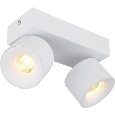 Projecteur LED Globo Lighting - Réglable, Blanc Chaud, 2 Flammes - Publicité Projecteur LED Globo Lighting - Réglable, Blanc Chaud, 2 Flammes - Publicité