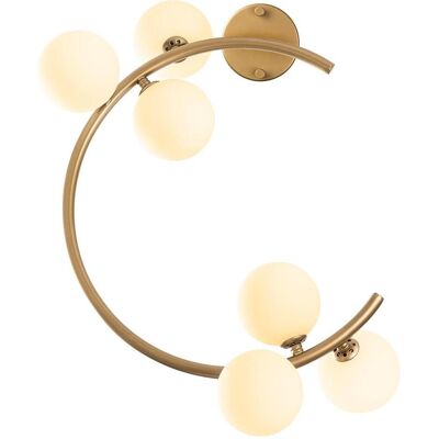 Opviq - Luminar Wall Lamp - Gold - 50x30x55 cm - Applique murale - Publicité Opviq - Luminar Wall Lamp - Gold - 50x30x55 cm - Applique murale - Publicité