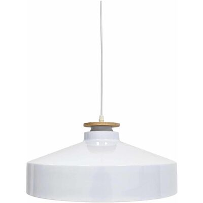 Suspension Enovalite E27 - Ronde, 40cm, Blanc - Publicité Suspension Enovalite E27 - Ronde, 40cm, Blanc - Publicité