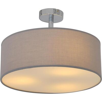 Luminaire plafond Naeve - 7061516 - Textile, Gris - Publicité Luminaire plafond Naeve - 7061516 - Textile, Gris - Publicité