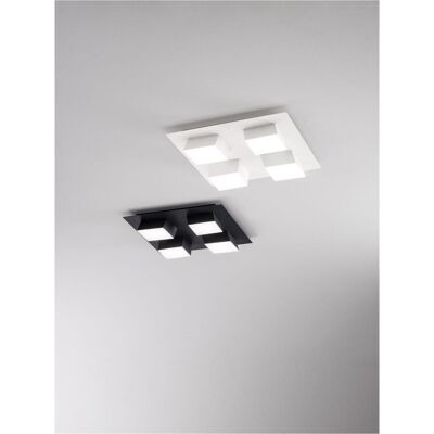 Fabas Luce Lucas Luminaire LED Semi Encastre Blanc Verre - Publicité Fabas Luce Lucas Luminaire LED Semi Encastre Blanc Verre - Publicité