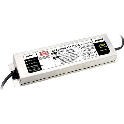 Alimentation LED Mean Well ELG - Courant constant, 239,4 W, 86-171 V/DC - Sur surfaces inflammables - Publicité Alimentation LED Mean Well ELG - Courant constant, 239,4 W, 86-171 V/DC - Sur surfaces inflammables - Publicité