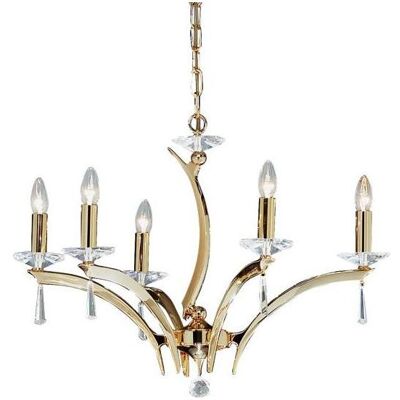 Brumberg - Stella Krone 850595 - 5-lumières - E14/40W - Suspension - Publicité Brumberg - Stella Krone 850595 - 5-lumières - E14/40W - Suspension - Publicité