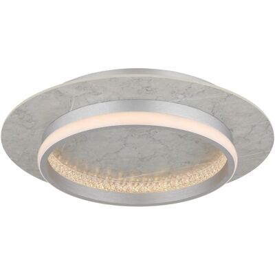 Plafonnier LED en Cristal Argenté - Luminaire de plafond - Publicité Plafonnier LED en Cristal Argenté - Luminaire de plafond - Publicité