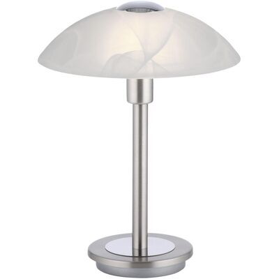 Lampe de table LED Enova de Paul Neuhaus - Acier et Verre Opale - Publicité Lampe de table LED Enova de Paul Neuhaus - Acier et Verre Opale - Publicité