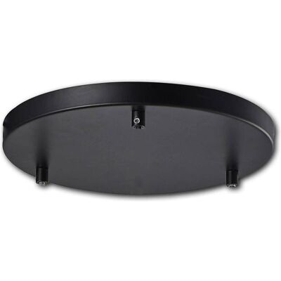 ISOLED Support de plafond - Rond, Noir, pour Suspension Triple - Publicité ISOLED Support de plafond - Rond, Noir, pour Suspension Triple - Publicité