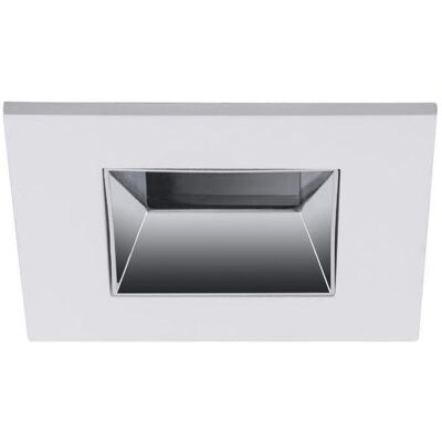 Downlight LED Brumberg - IP44 Blanc/Chrome, Carré 3000K - Publicité Downlight LED Brumberg - IP44 Blanc/Chrome, Carré 3000K - Publicité