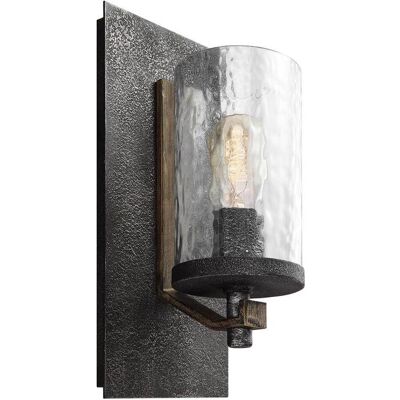 Luminaire Murale Angelo Weathered Oak et Gris Ardoise - Applique Murale - Publicité Luminaire Murale Angelo Weathered Oak et Gris Ardoise - Applique Murale - Publicité