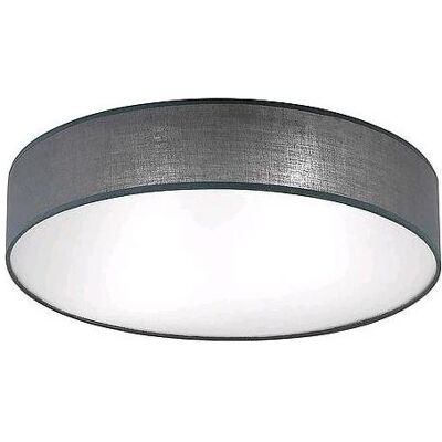 Plafonnier Orion - Abat-jour en tissu gris - Compatible E27 - Style moderne - Publicité Plafonnier Orion - Abat-jour en tissu gris - Compatible E27 - Style moderne - Publicité