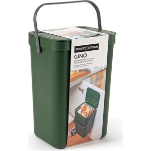 Perfetto Moisture/Organic Hanging Repairs - Neck Gino - 12L - Forest Green, Poubelle, Vert, Noir - Publicité Perfetto Moisture/Organic Hanging Repairs - Neck Gino - 12L - Forest Green, Poubelle, Vert, Noir - Publicité