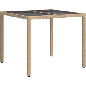 vidaXL, Table de jardin + table de balcon, Table de jardin (90 x 90 x 75 cm) - Publicité vidaXL, Table de jardin + table de balcon, Table de jardin (90 x 90 x 75 cm) - Publicité